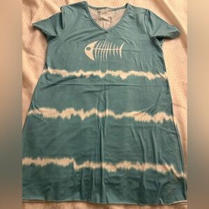 Beach coverup or dress  .  Size large . New
